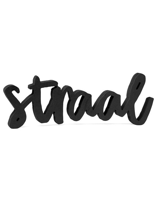 STRAAL van zwart hout - Lounge&Lifestyle