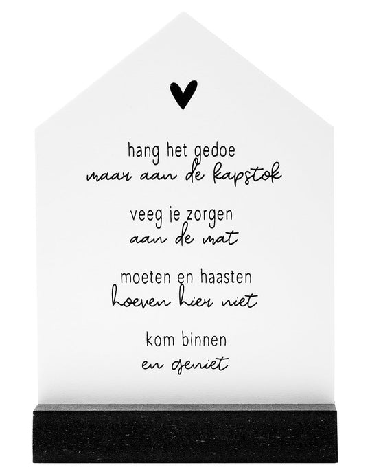 Huisje met gedicht - Zomaar - Lounge&Lifestyle